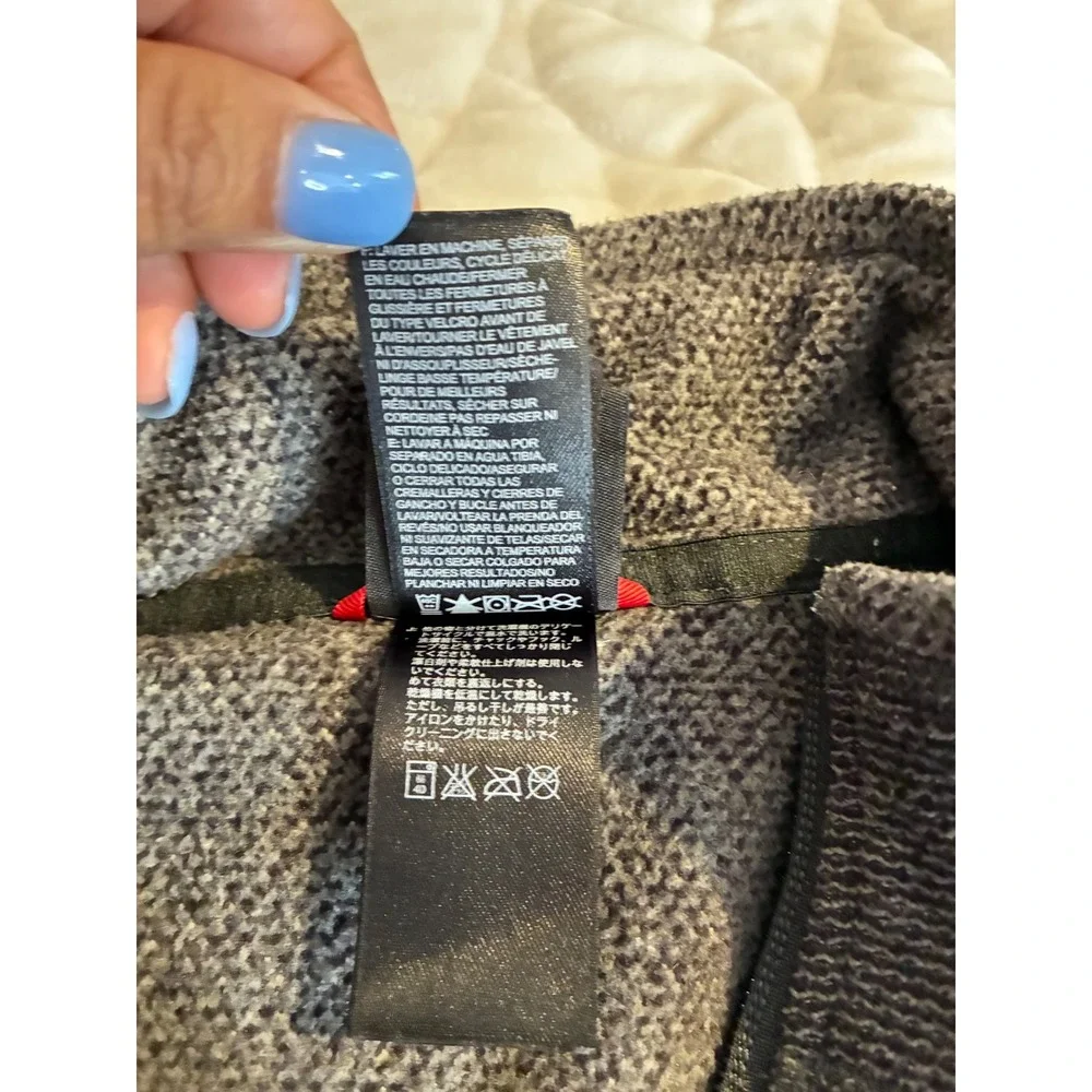 The North Face Fleece‎ Jacket Full Zip Soft Shell Brown Heather Hike Casual  M